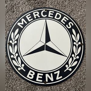 Metal Mercedes Benz Plaque